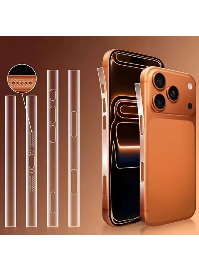 2Pcs Dustproof Side Film Compatible With iPhone 17 Pro Max Screen Protector - Image 2